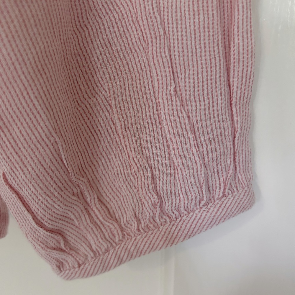 NWT Boden Gauzy Boho Top in Pink and White Stripe - Picture 5 of 8